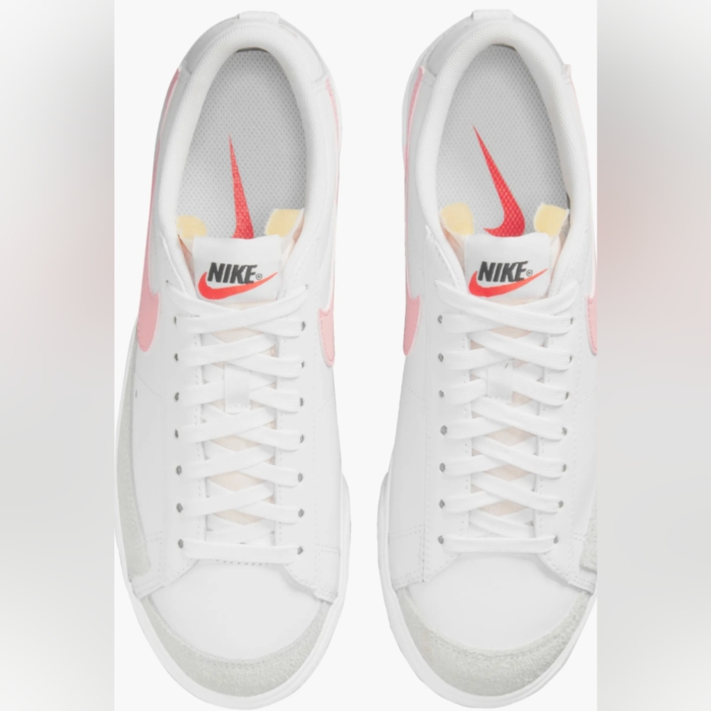 Nike Wmns Blazer Low Platform 'White Pink Glaze’ Sneakers Size 9.5 MSRP $120 - Picture 3 of 11